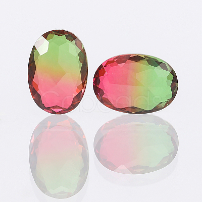 Pointed Back Glass Rhinestone Cabochons RGLA-OC0001-03B-1