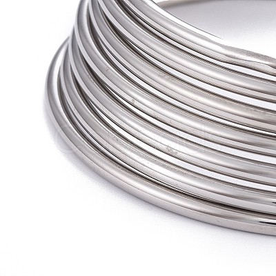 7Pcs 201 Stainless Steel Plain Bangle Sets Hand Polished for Women BJEW-L664-022B-P02-1