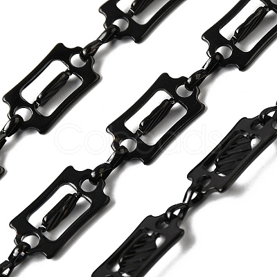 304 Stainless Steel Rectangle Link Chains CHS-Z007-17B-1