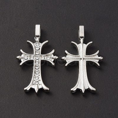 Alloy Rhinestone Pendants ALRI-O013-02P-1