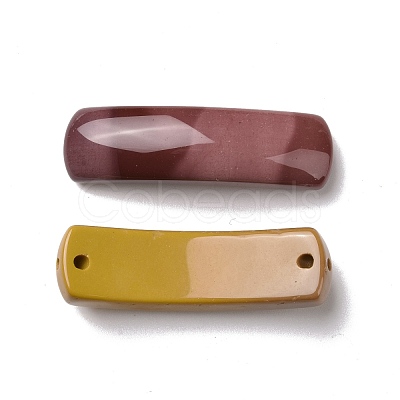 Natural Mookaite Connector Charms G-D460-02G-1