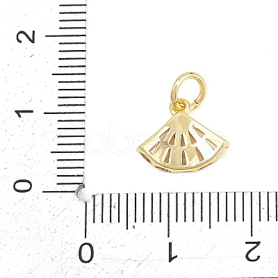 Brass Micro Pave Cubic Zirconia Pendants KK-D258-09G-01-1