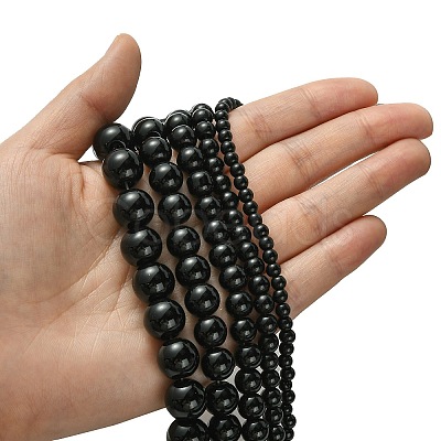 Dyed Glass Pearl Round Beads Strands HY-X0001-05-1