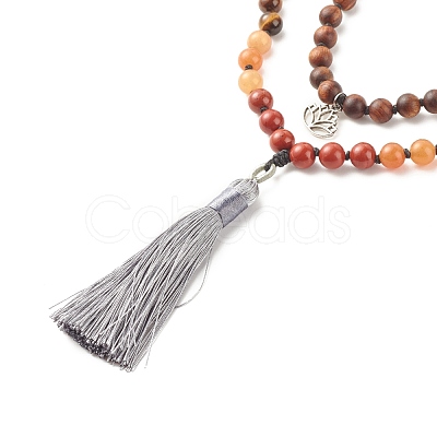 Buddhist Necklace NJEW-JN03848-1