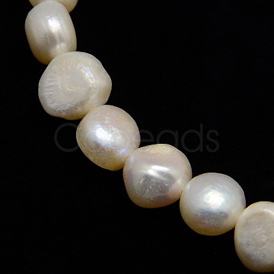 Natural Cultured Freshwater Pearl Beads Strands X-PEAR-L001-A-01-1