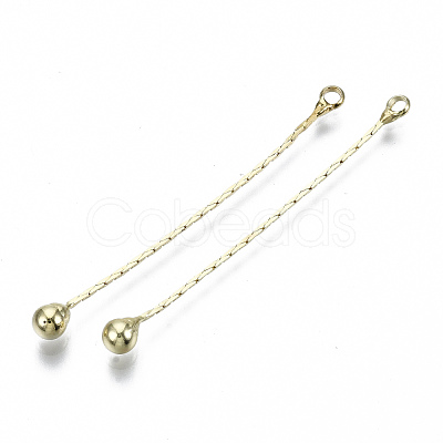 Brass Chain Tassel Big Pendants X-KK-R129-12A-G-1