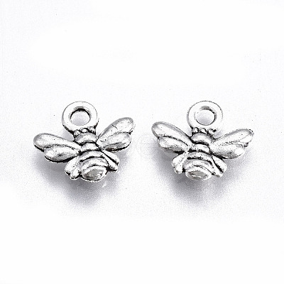 Tibetan Style Alloy Charms TIBE-S323-028AS-RS-1