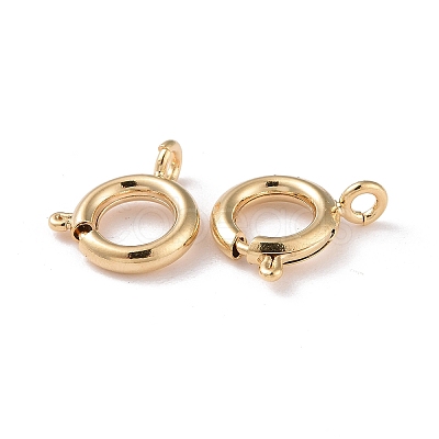 Eco-friendly Brass Spring Ring Clasps X-KK-D082-01B-G-1