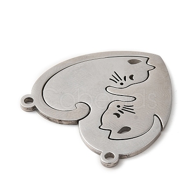 Non-Tarnish 304 Stainless Steel Split Pendants STAS-H212-16P-1