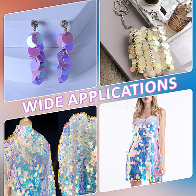 PVC Sequin Pendants KY-WH20004-07B-1