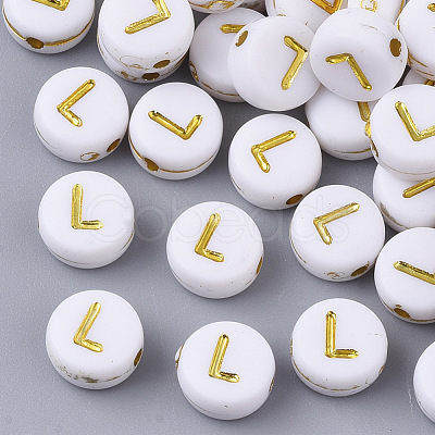 Plating Acrylic Beads PACR-R242-01L-1