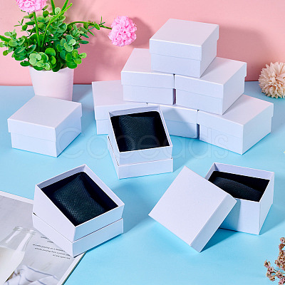 Square Paper Jewelry Bracelet Gift Boxes CON-TAC0010-91B-1