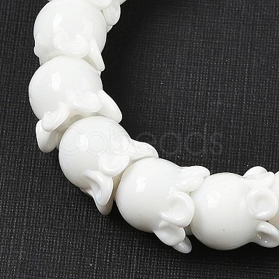 Gold Sand Lampwork Beads Strands LAMP-P069-02A-11-1
