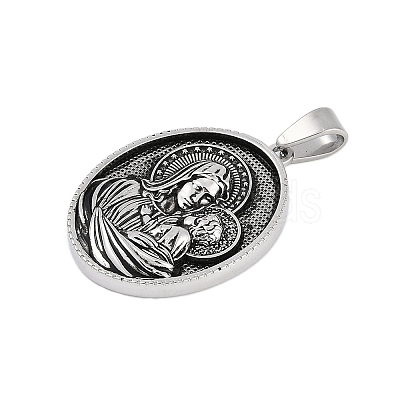 304 Stainless Steel Pendants STAS-M103-01AS-01-1