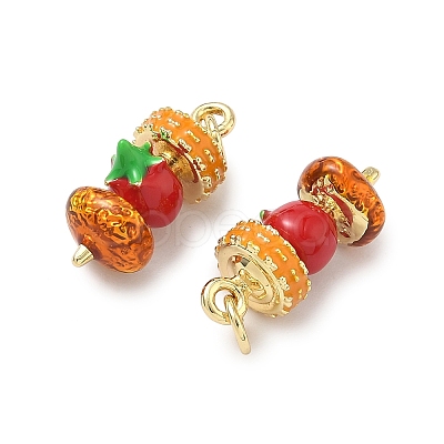 Brass Enamel Pendants KK-H259-11A-G01-1