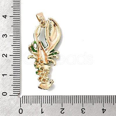 Brass Enamel Pendants KK-A277-03G-01-1