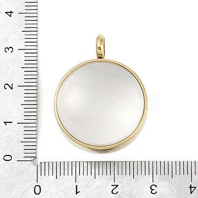 Ion Plating(IP) 304 Stainless Stee Locket Pendants STAS-S132-15G-03-1