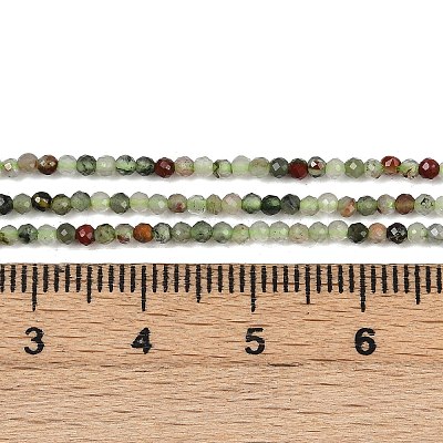 Natural African Bloodstone Beads Strands G-S388-A02-2mm-1