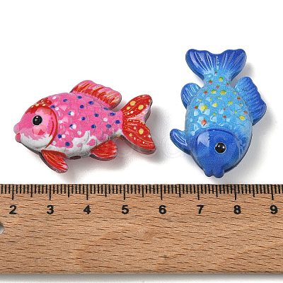 Printed Opaque Acrylic Beads AC-CBAEA1A-02-1