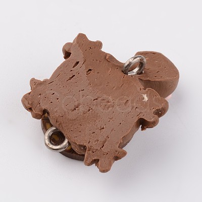 Handmade Polymer Clay Pendants X-F015H081-1