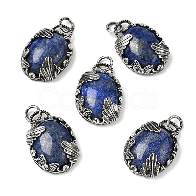 Dyed Natural Lapis Lazuli Pendants G-Z101-02AS-09-1
