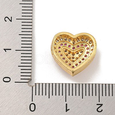 Rack Plating Brass Micro Pave Cubic Zirconia Beads KK-C074-66G-01-1