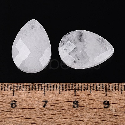 Natural Quartz Crystal Pendants G-N362-13G-1