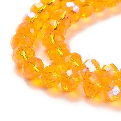 Electroplate Glass Beads Strands EGLA-A034-T8mm-L11-1