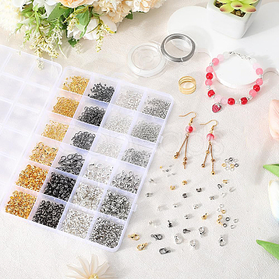 DIY Brass & Alloy & Iron Jewelry Making Finding Kits DIY-SP0003-21-1