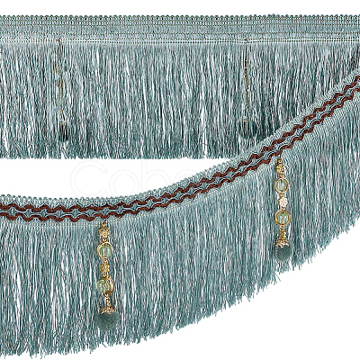 4M Polyester Fringe Tassel Trim DIY-OC0013-37A-1
