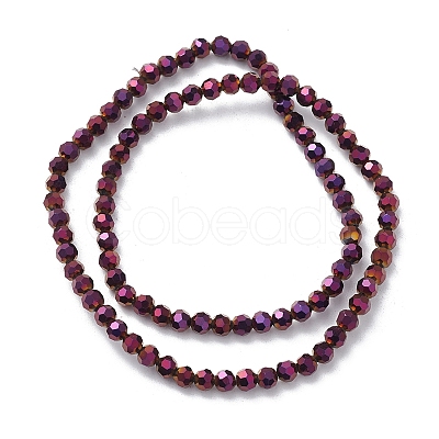 Electroplate Glass Beads Strands LS-EGLA-K015-10B-1