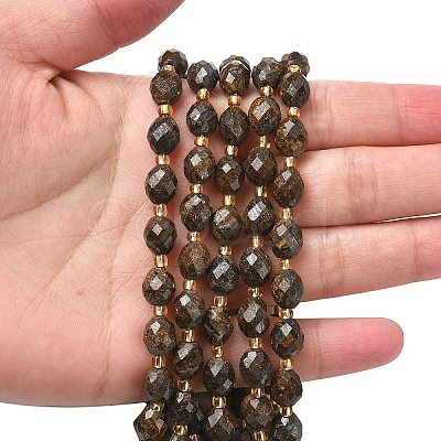 Natural Bronzite Beads Strands G-F809-A07-01-1