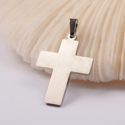 304 Stainless Steel Pendants STAS-O075-14-1