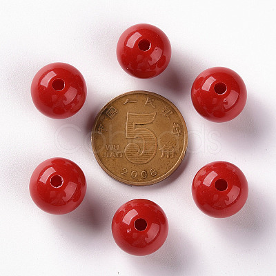 Opaque Acrylic Beads X-MACR-S370-C12mm-A14-1