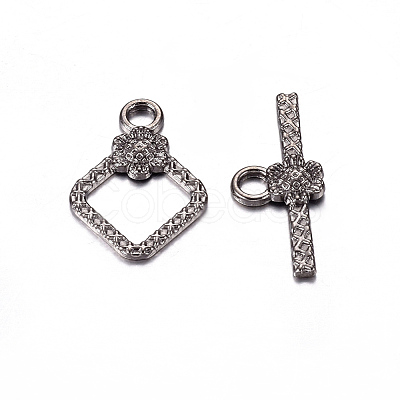 Tibetan Style Toggle Clasps TIBEB-A101564-B-LF-1