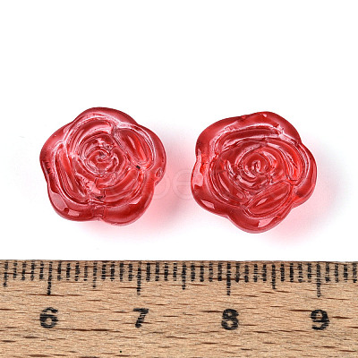 Baking Paint Transparent Glass Beads DGLA-T004-40B-A-1