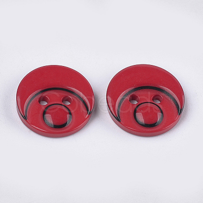 Resin Buttons BUTT-Q041-06A-07-1