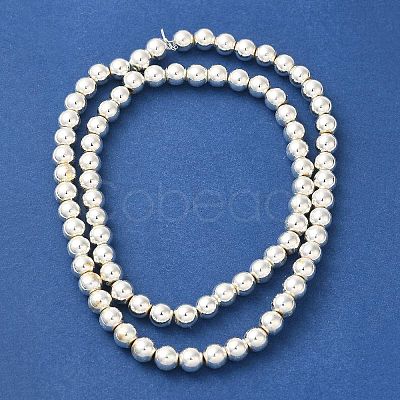 Electroplated Synthetic Non-magnetic Hematite Beads Strands G-I364-C02-1