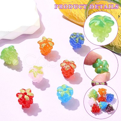 8Pcs 8 Styles Handmade Lampwork Beads LAMP-CJ0002-22-1