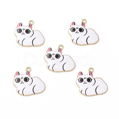 Alloy Enamel Pendants ENAM-M046-11G-G-1
