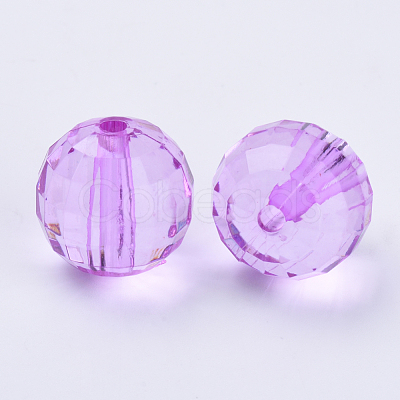 Transparent Acrylic Beads TACR-Q254-8mm-V48-1
