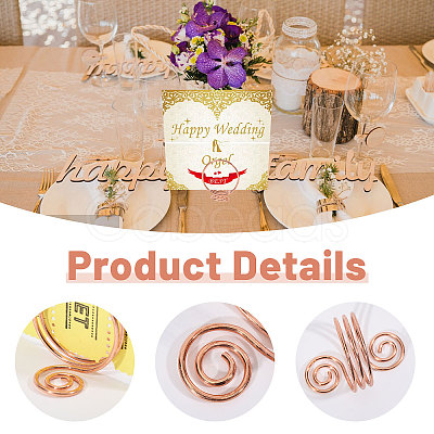 Iron Name Card Holder IFIN-WH0086-20RG-1
