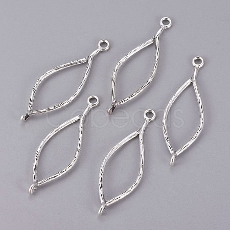 Tibetan Style Oval Links connectors TIBEP-A10954-AS-LF-1