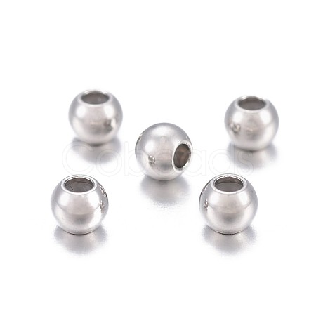 201 Stainless Steel Beads X-STAS-P238-02P-03-1