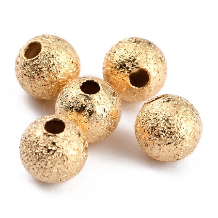 Long-Lasting Plated Brass Beads KK-O133-004B-G-1