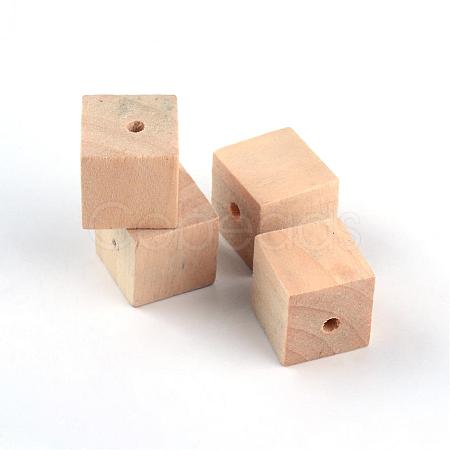 Unfinished Wood Beads WOOD-S659-02-LF-1