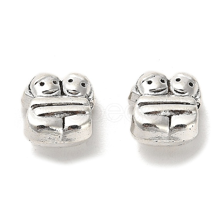 Tibetan Style Alloy European Beads PALLOY-K019-03E-AS-1