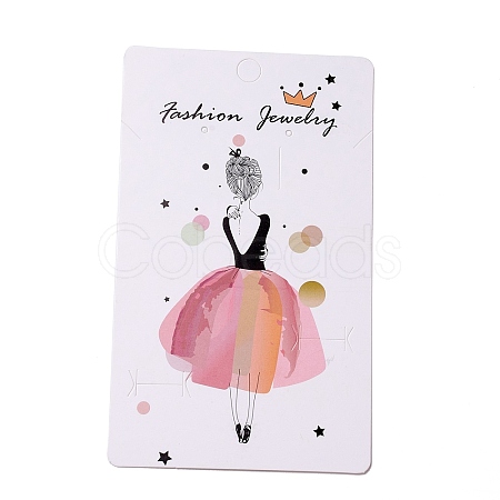 Paper Jewelry Display Cards for Necklace CDIS-F005-13-1