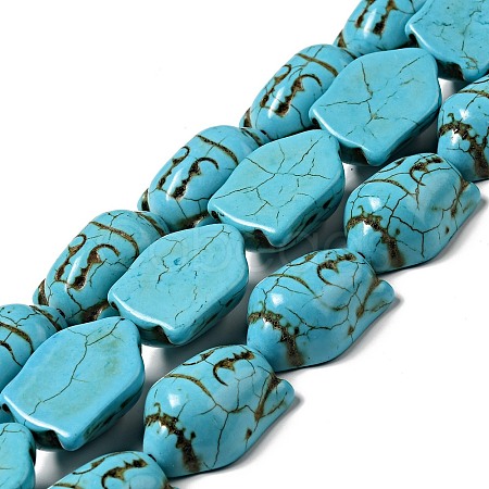 Synthetic Turquoise Beads X-TURQ-G119-20x29mm-08-1