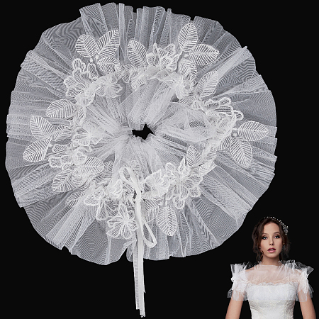 Polyester Lady Tulle Collars AJEW-WH20072-25C-1